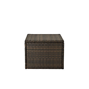 Make the most of outdoor entertaining with this simply elegant all-weather resin wicker table. This finely crafted outdoor furniture essential is crafted with intricately woven resin wicker over a durable steel frame for high style and performance. Clean lines make it an exceptionally easy addition to your al fresco living space.Durable powdercoated steel frame | Uv-resistant outdoor resin wicker | Assembly required