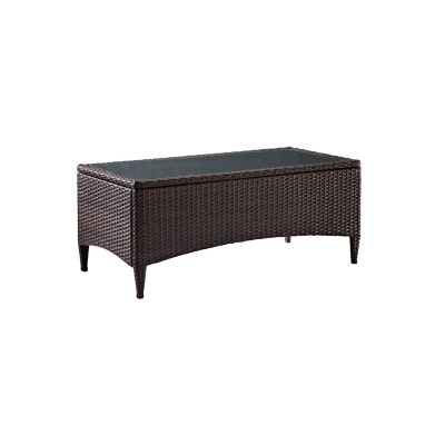 Crosley Kiawah Outdoor Wicker Coffee Table, , large