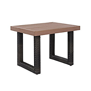 Crosley Beaufort Outdoor Wicker Side Table, , large