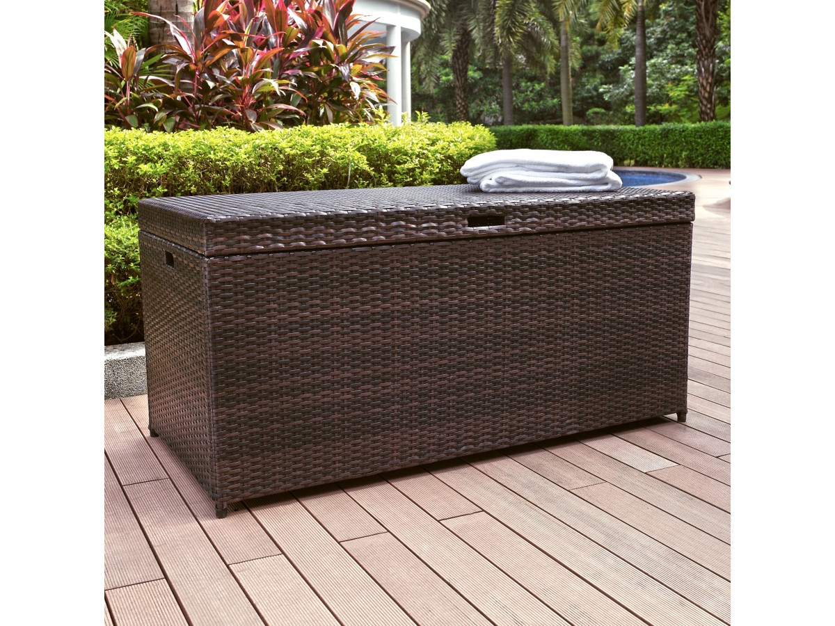 Crosley Palm Harbor Outdoor Storage Bin Ashley