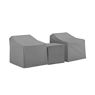 Crosley 3-piece Furniture Cover Set, Gray, large