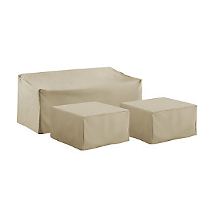 Crosley 3-piece Sectional Cover Set, Beige, large