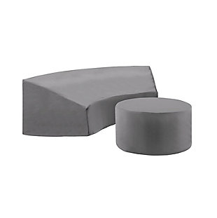 Crosley Catalina 2-piece Furniture Cover Set, Gray, large