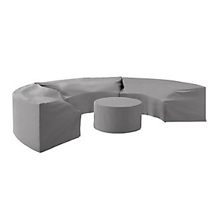 Crosley Catalina 4-piece Furniture Cover Set, Gray, large