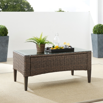 Rockport Outdoor Wicker Coffee Table Ashley Furniture Homestore