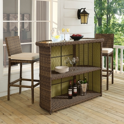 Outdoor 2024 wicker bar