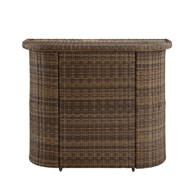 Crosley Bradenton Outdoor Wicker Bar, , large