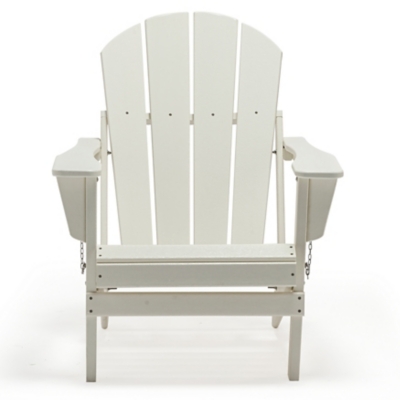 Westin Outdoor  Outdoor Folding Poly Adirondack Chair, White, large