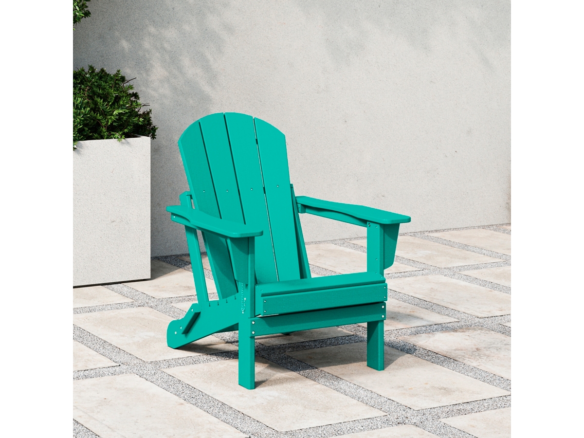 Outdoor Folding Poly Adirondack Chair | Ashley