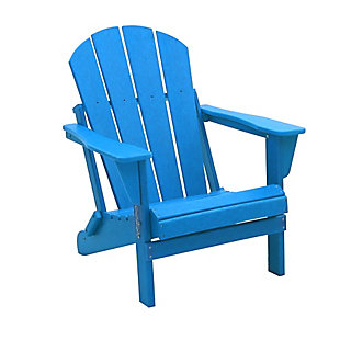 Westin Outdoor  Folding Outdoor Poly Adirondack Chair, Blue, large