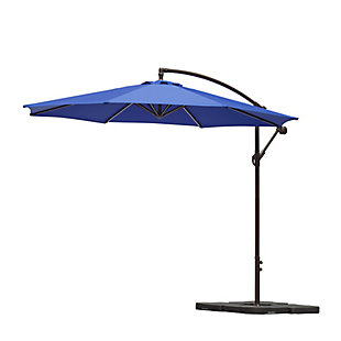 Westin Outdoor 10-Ft Cantiliver Umbrella and Base Weight Set, Royal Blue, large