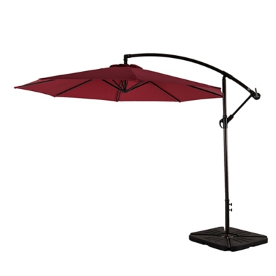 Westin Outdoor 10-Ft Cantiliver Umbrella and Base Weight Set, , large