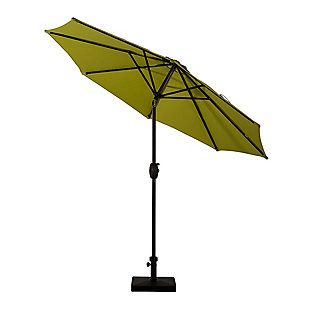 Belmont 9' Outdoor Patio Table Umbrella With Tilt And Crank, Lime, large