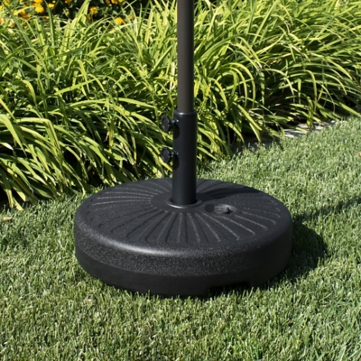 Spring 20" Outdoor Free Standing Umbrella Base, Black, large