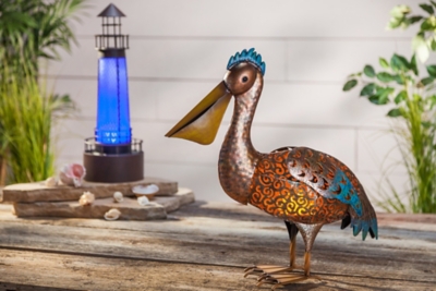 Gerson International 21 Outdoor Solar Led Metal Lighthouse Outdoor Decor Ashley Furniture Homestore