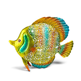 Gerson International 18" Outdoor Metal and PVC Tropical Fish, , large