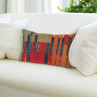 Gorham Abstract Indoor/outdoor Pillow Multi 12"x18", , rollover