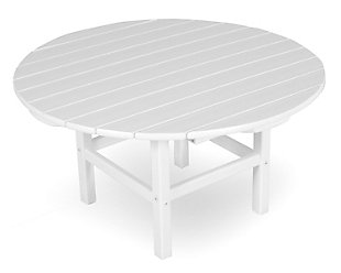 Round 38" Conversation Table, White, large