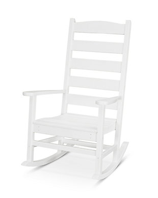 Shaker Porch Rocking Chair, White, rollover