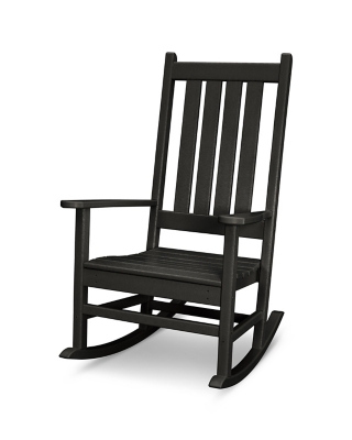 Vineyard Porch Rocking Chair, Black, large