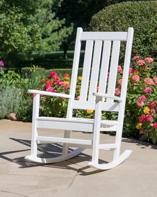 P600002171 POLYWOOD® Vineyard Porch Rocking Chair , White sku P600002171