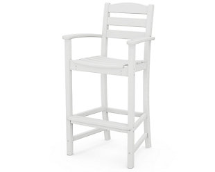 La Casa Cafe Bar Arm Chair, White, large