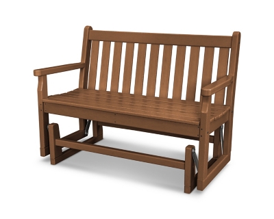 Traditional Garden 48" Glider, Teak, rollover