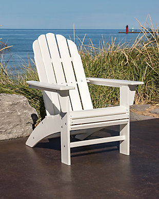 Vineyard Curveback Adirondack Chair, White, rollover