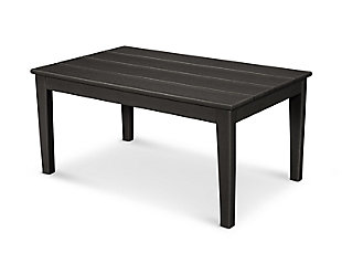 Newport 22" x 36" Coffee Table, Black, large