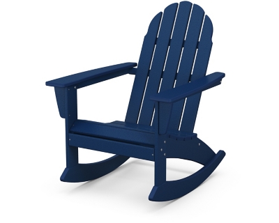 Vineyard Adirondack Rocking Chair, Navy, large