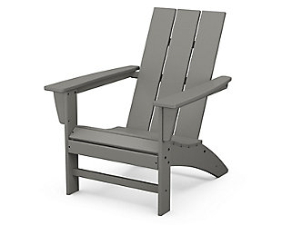 Modern Adirondack Chair, Slate Gray, large