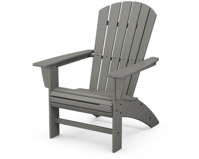 Nautical Curveback Adirondack Chair, Slate Gray, large