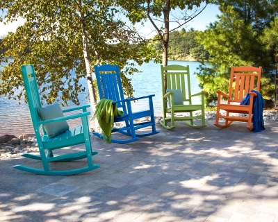 Presidential Rocking Chair, Tangerine, rollover