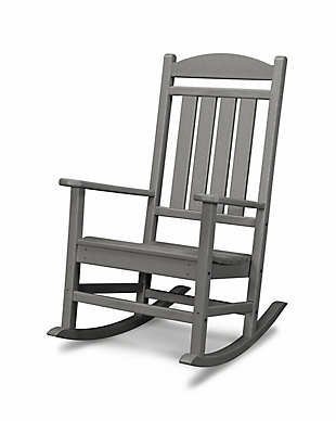 Presidential Rocking Chair, Slate Gray, rollover