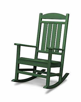 Presidential Rocking Chair, Green, large