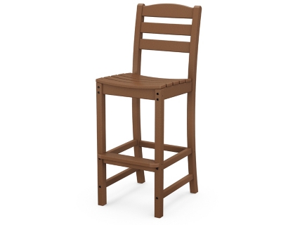 La Casa Cafe Bar Side Chair, Teak, large