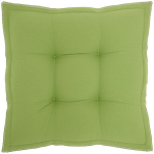 Mina Victory Outdoor Pillow 18"x18"x3", Green, large