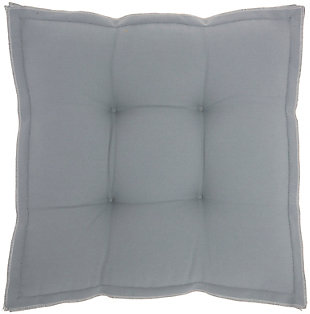 Mina Victory Outdoor Pillow 18"x18"x3", Gray, large