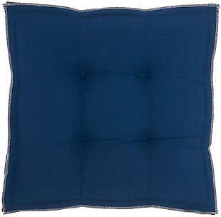 Mina Victory Outdoor Pillow 18"x18"x3", Navy, large