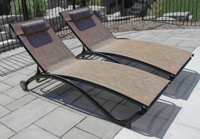 Glendale Outdoor Chaise Lounge set of 2