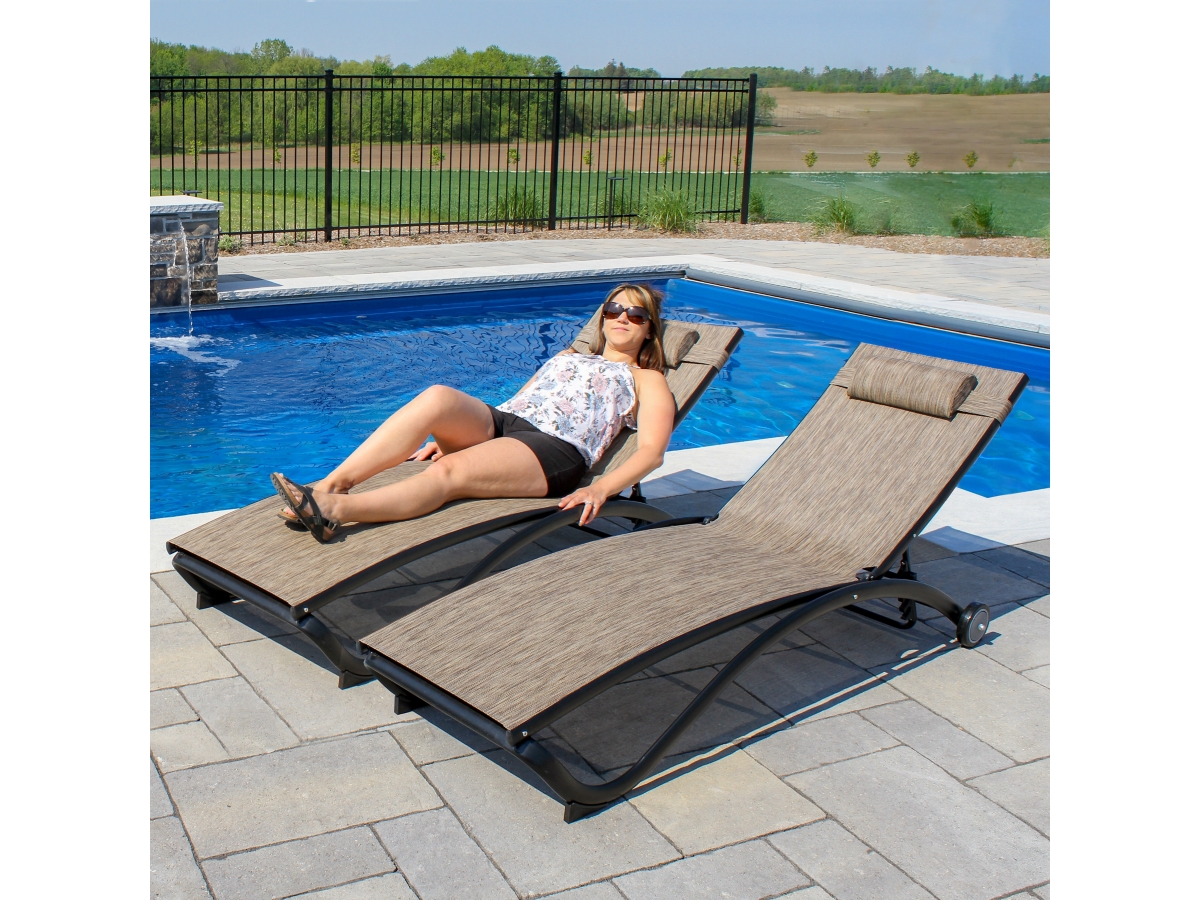 Glendale Outdoor Chaise Lounge set of 2 Ashley