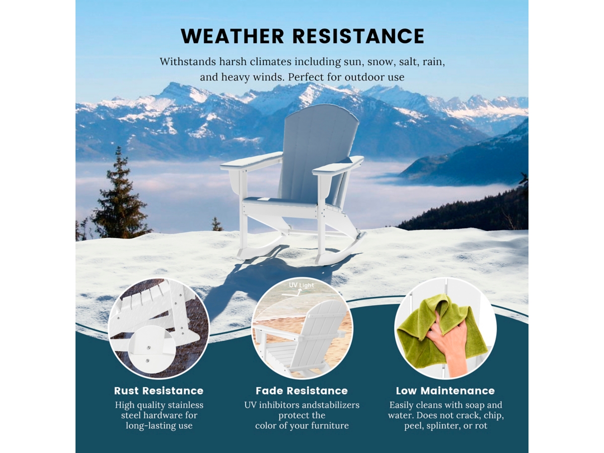 Venice Outdoor Adirondack Rocking Chair | Ashley