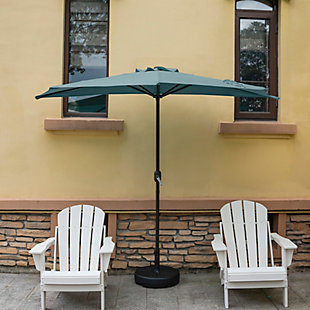 Westin Outdoor 9-Ft Half Umbrella with Fillable Black Base, , rollover