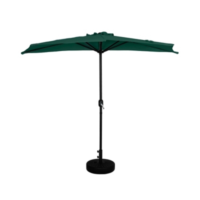 Westin Outdoor 9-Ft Half Umbrella with Fillable Black Base, , large