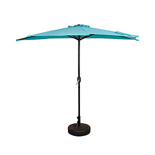 Westin Outdoor 9-Ft Half Umbrella with Fillable Black Base, , large