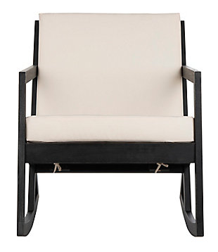 Safavieh Vernon Rocking Chair, Black/Beige, large