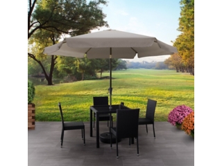 CorLiving 10' Outdoor Round Tilting Patio Umbrella&nbsp;