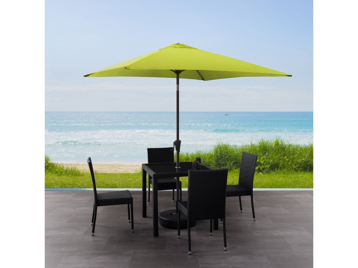 CorLiving 9' Outdoor Square Tilting Patio Umbrella Ashley