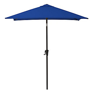 CorLiving 9' Outdoor Square Tilting Patio Umbrella, Blue, large