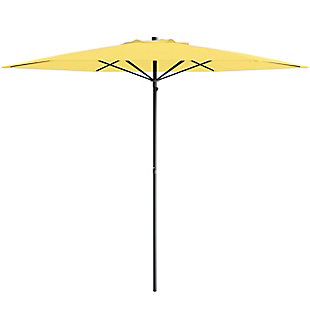 CorLiving 7.5' Outdoor UV and Wind Resistant Beach/Patio Umbrella, Yellow, large